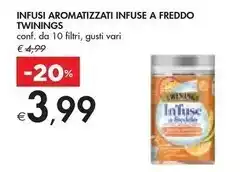 Bennet Twinings infusi aromatizzati infuse a freddo offerta