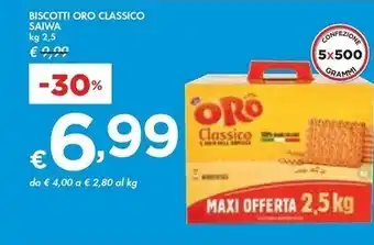 Bennet Saiwa biscotti oro classico offerta