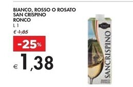Bennet Ronco bianco, rosso o rosato san crispino offerta