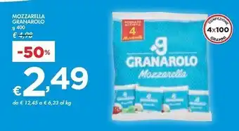 Bennet Granarolo mozzarella offerta