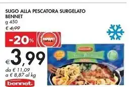 Bennet Bennet - sugo alla pescatora surgelato offerta