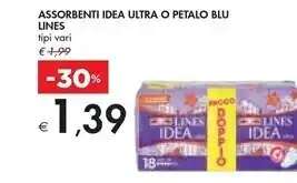 Bennet Lines assorbenti idea ultra o petalo blu offerta