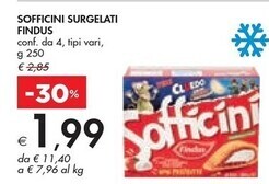 Bennet Findus sofficini surgelati offerta