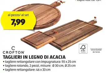 CROFTONⓇ TAGLIERI IN LEGNO DI ACACIA