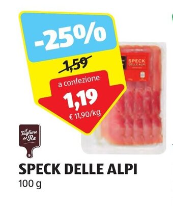 ALDI SPECK DELLE ALPI 100 g offerta