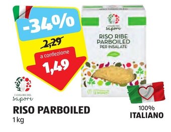 ALDI I COLORI DEL sapore RISO PARBOILED 1 kg offerta