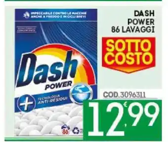 Eurocash DASH POWER 86 LAVAGGI offerta