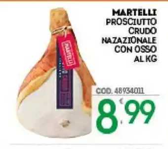 MARTELLI PROSCIUTTO CRUDO NAZAZIONALE CON OSSO ALKG