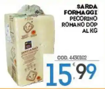 Eurocash SARDA FORMAGGI PECORINO ROMANO DOP ALKG offerta