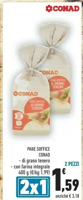 Conad Conad Pane Soffice Di Grano Tenero offerta