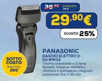 Euronics PANASONIC RASOIO ELETTRICO ES-RW33 offerta