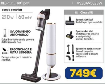 Samsung Scopa elettrica VS20A95823W