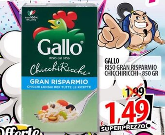 Il Genio Supermercato GALLO RISO GRAN RISPARMIO CHICCHIRICCHI 850 GR offerta