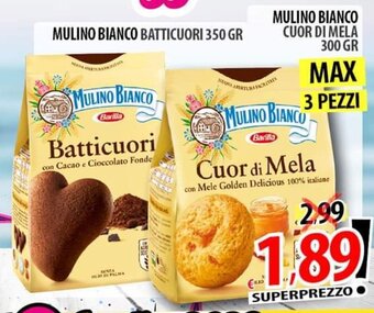 Il Genio Supermercato MULINO BIANCO CUOR DI MELA 300 GR offerta