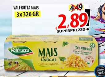 Il Genio Supermercato VALFRUTTA MAIS 3x 326 GR offerta