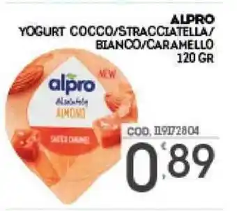 Eurocash ALPRO YOGURT COCCO/STRACCIATELLA/ BIANCO/CARAMELLO 120 GR offerta