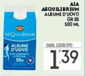 ΔΙΑ AEQUILIBRIUM ALBUME D'UOVO GR 55 500 ML