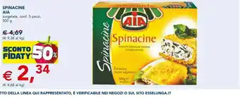 Esselunga Aia Spinacine Classica Cotoletta Con Pollo, Tacchino E Spinaci offerta