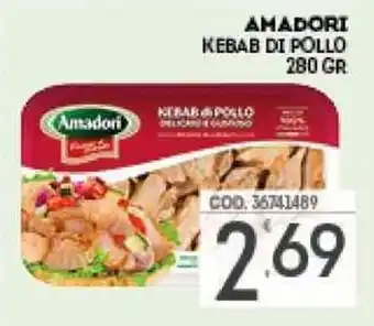 Eurocash AMADORI KEBAB DI POLLO 280 GR offerta