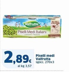 Sigma Valfrutta piselli medi offerta