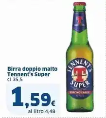 Sigma Tennent's super birra doppio malto offerta