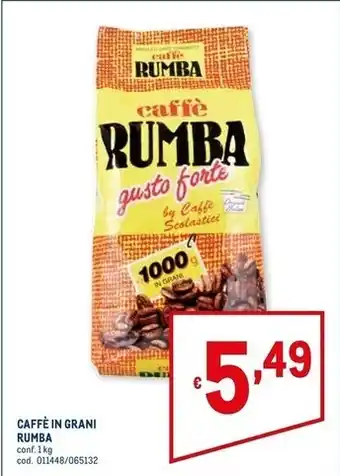 Metro Rumba - caffe in grani offerta