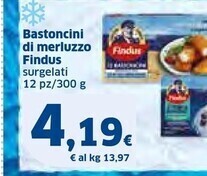 Ok Sigma Findus bastoncini di merluzzo offerta