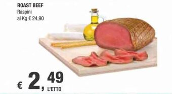 Crai ROAST BEEF Raspini offerta