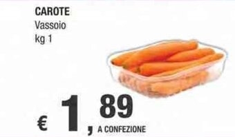 Crai CAROTE Vassoio kg 1 offerta