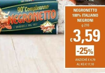 Basko Negroni Prosciutto cotto offerta