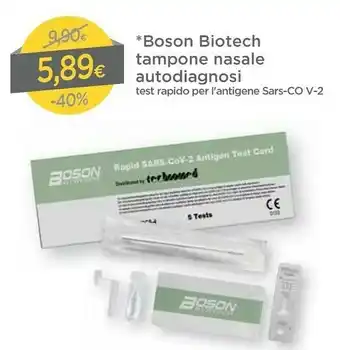 DPiù Boson Biotech Tampone Nasale Autodiagnosi offerta