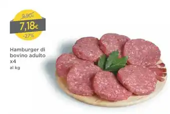 DPiù Hamburger Di Bovino Adulto 4 Pezzi offerta