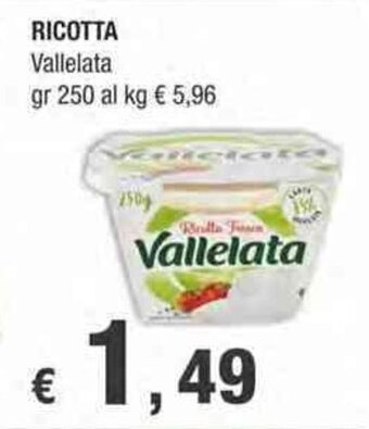 Crai RICOTTA Vallelata gr 250 offerta