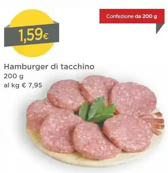 DPiù Hamburger Di Tacchino 200 G offerta