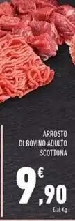 Conad Superstore Arrosto di bovino adulto scottona offerta