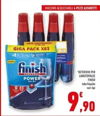 Conad Superstore Finish detersivo per lavastoviglie offerta