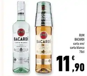 Conad Superstore Bacardi rum carta oro offerta