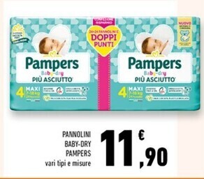 Conad Superstore Pampers pannolini baby dry offerta