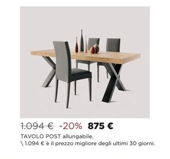 Ricci Casa Tavolo post offerta
