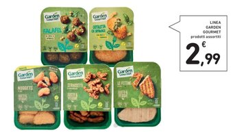 Conad LINEA GARDEN GOURMET prodotti assortiti offerta