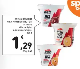 Conad CREMA DESSERT MILK PRO HIGH PROTEIN 200 g offerta