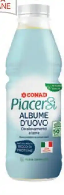 Conad ALBUME D'UOVO CONAD PIACERSI da allevamento a terra, 500 g offerta