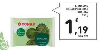 Conad SPINACINO CONAD PERCORSO QUALITA' 150 g offerta