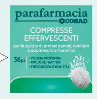 Conad COMPRESSE EFFERVESCENTI PARAFARMACIA CONAD 36 pezzi offerta