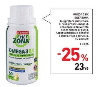 OMEGA 3 RX ENERZONA 60 capsule