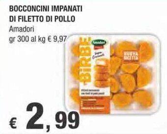 Crai BOCCONCINI IMPANATI DI FILETTO DI POLLO Amadori gr 300 offerta