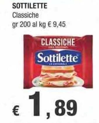 Crai SOTTILETTE Classiche gr 200 offerta