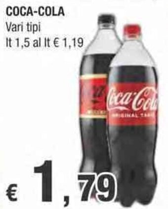 Crai COCA-COLA Vari tipi lt 1,5 offerta