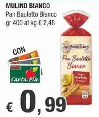 Crai MULINO BIANCO Pan Bauletto Bianco gr 400 offerta