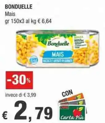 Crai BONDUELLE Mais gr 150x3 offerta